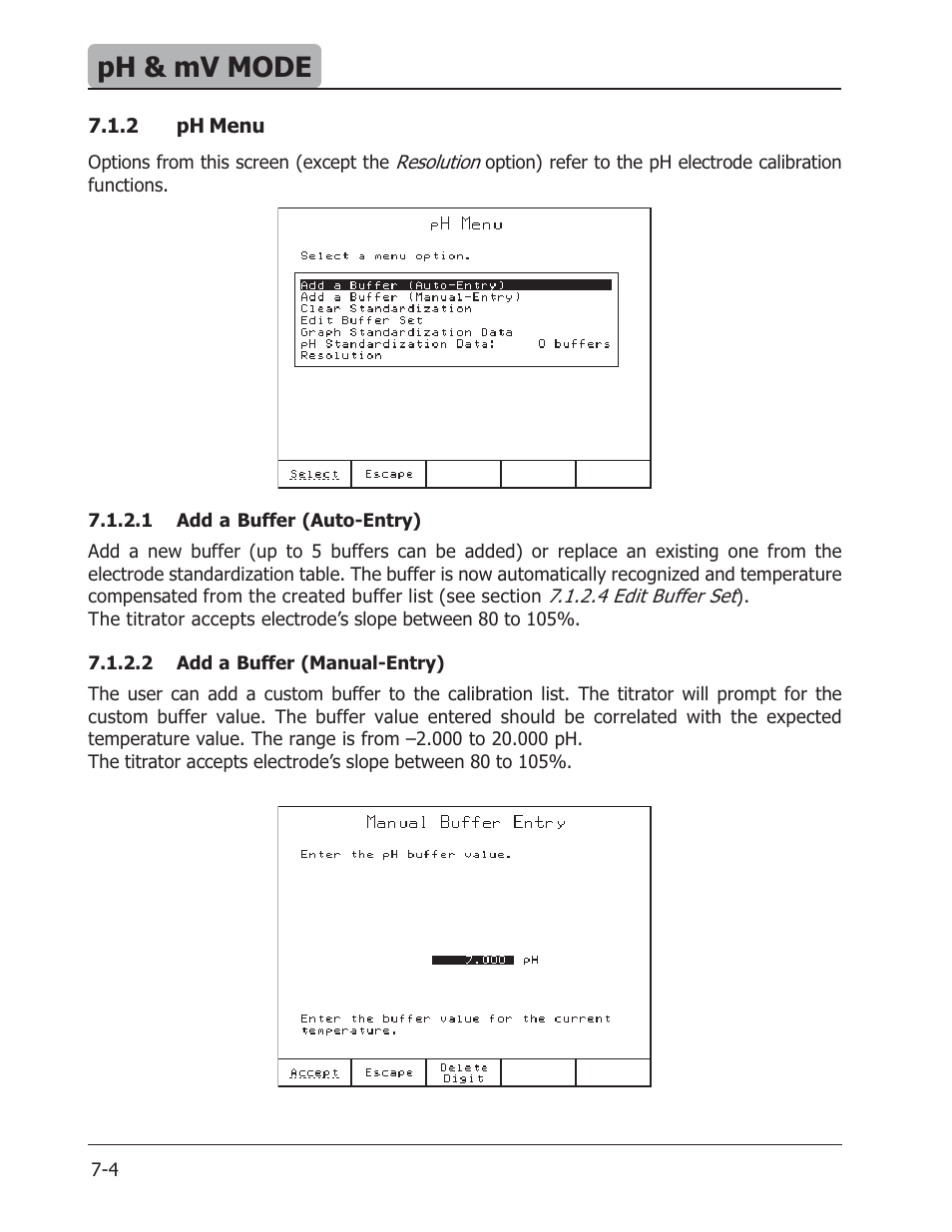 Ph & mv mode | Hanna Instruments HI 901 User Manual | Page 94 / 148