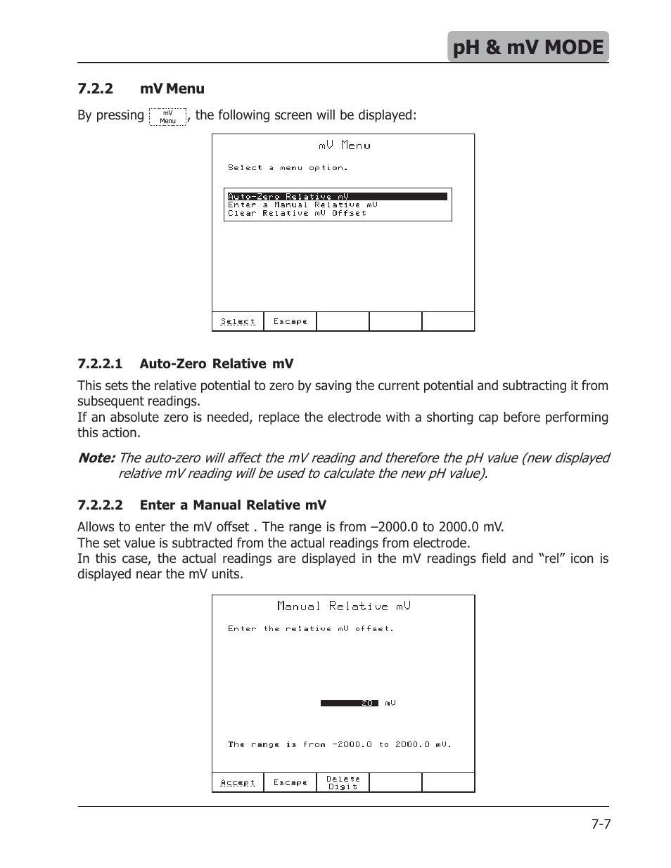 Ph & mv mode | Hanna Instruments HI 901 User Manual | Page 97 / 148