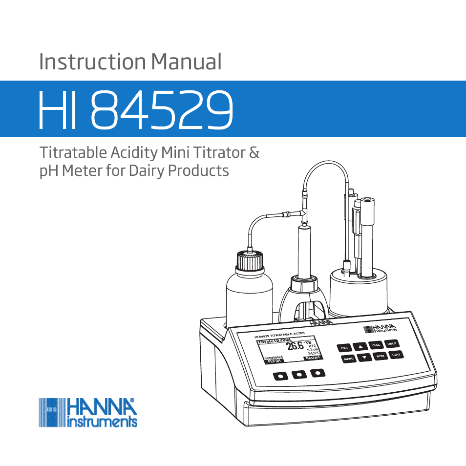 Hanna Instruments HI 84529 User Manual | 54 pages