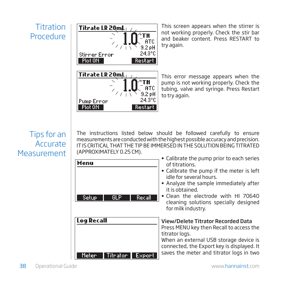 Hanna Instruments HI 84529 User Manual | Page 38 / 54