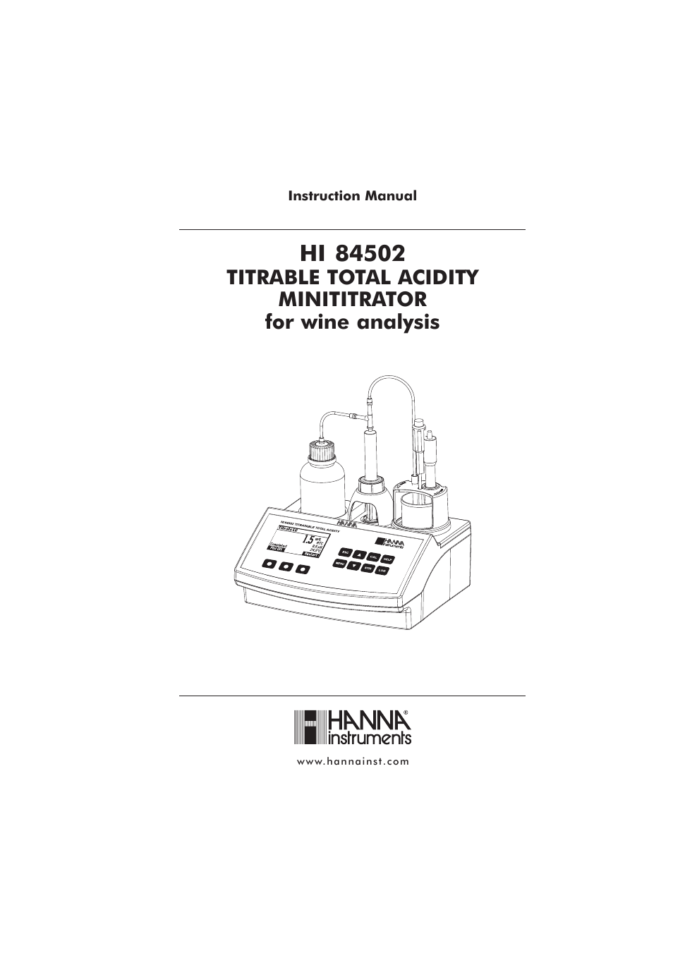 Hanna Instruments HI 84502 User Manual | 44 pages
