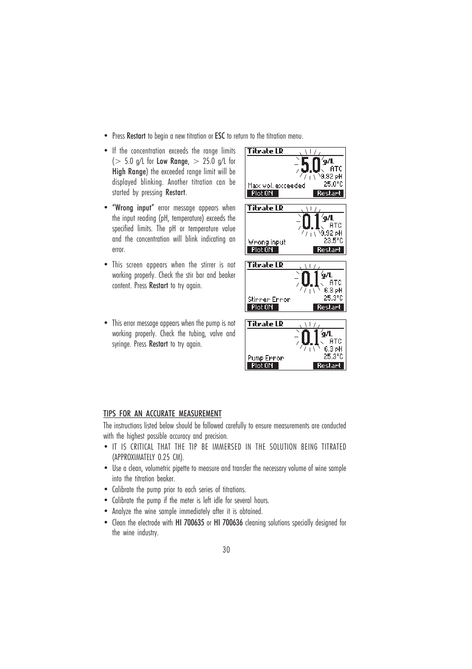 Hanna Instruments HI 84502 User Manual | Page 30 / 44