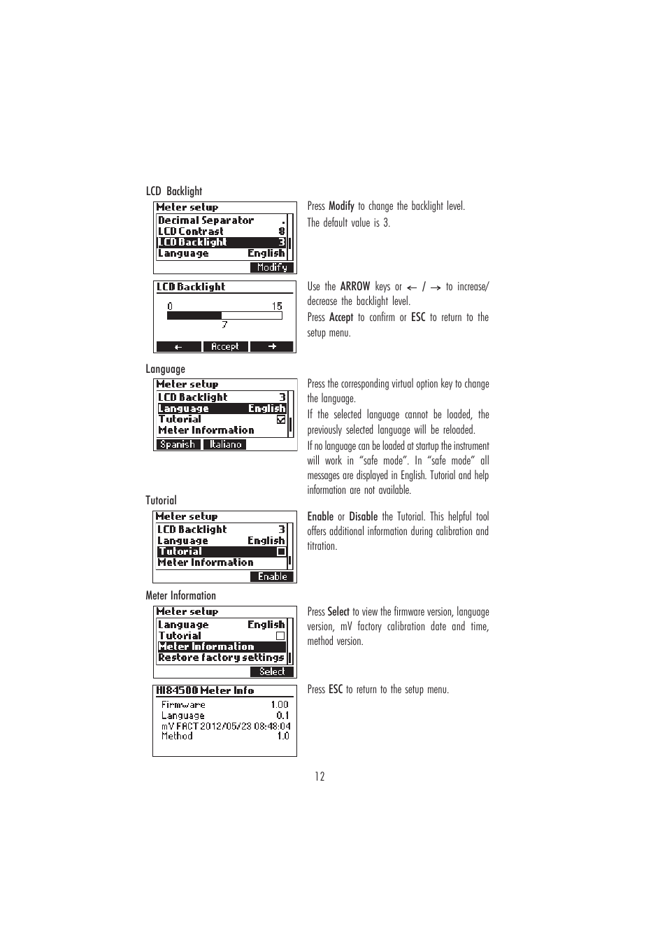 Hanna Instruments HI 84500 User Manual | Page 12 / 36