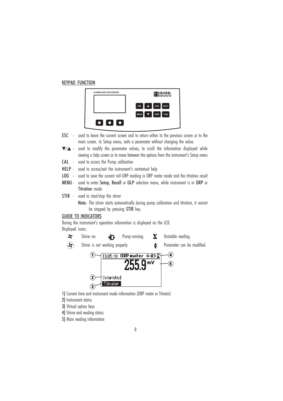 Hanna Instruments HI 84500 User Manual | Page 8 / 36
