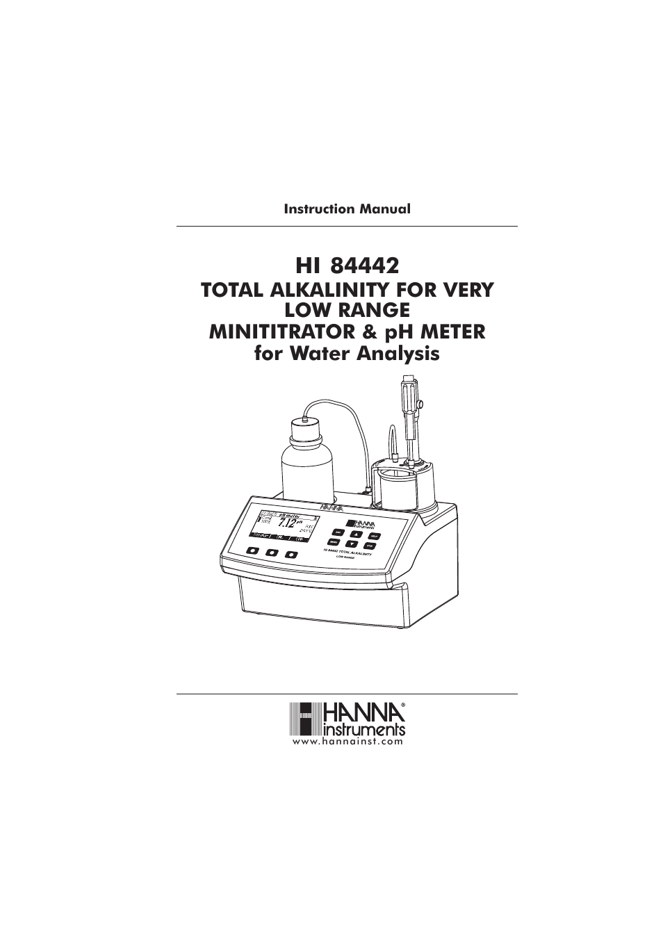 Hanna Instruments HI 84442 User Manual | 40 pages