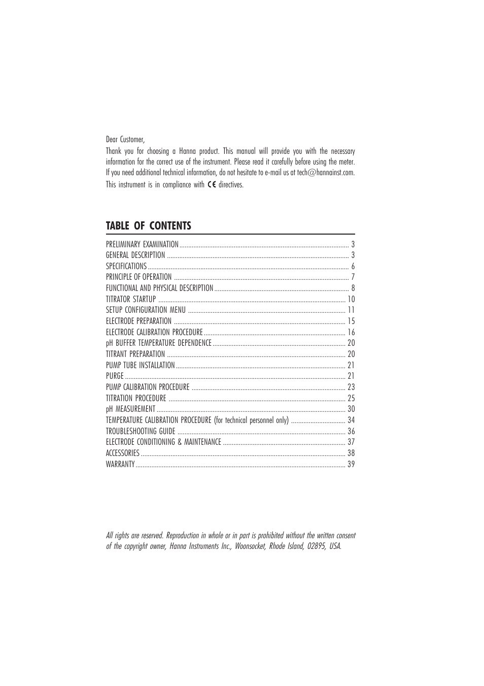 Hanna Instruments HI 84442 User Manual | Page 2 / 40