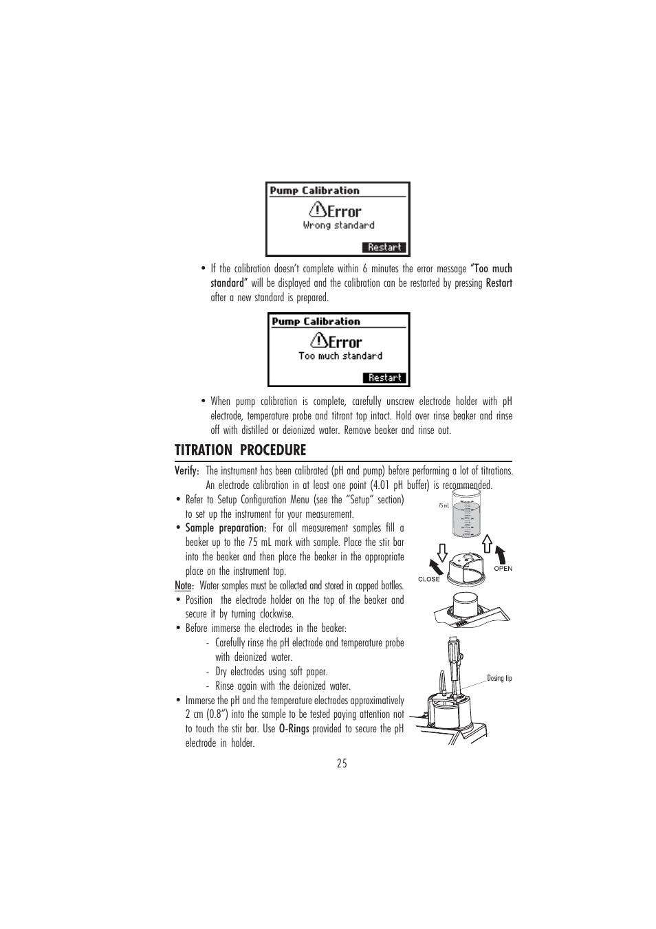 Titration procedure | Hanna Instruments HI 84442 User Manual | Page 25 / 40