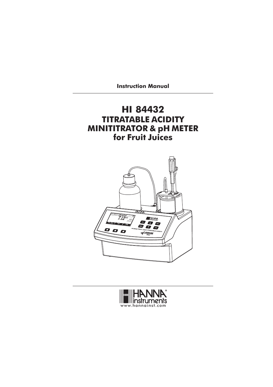 Hanna Instruments HI 84432 User Manual | 44 pages