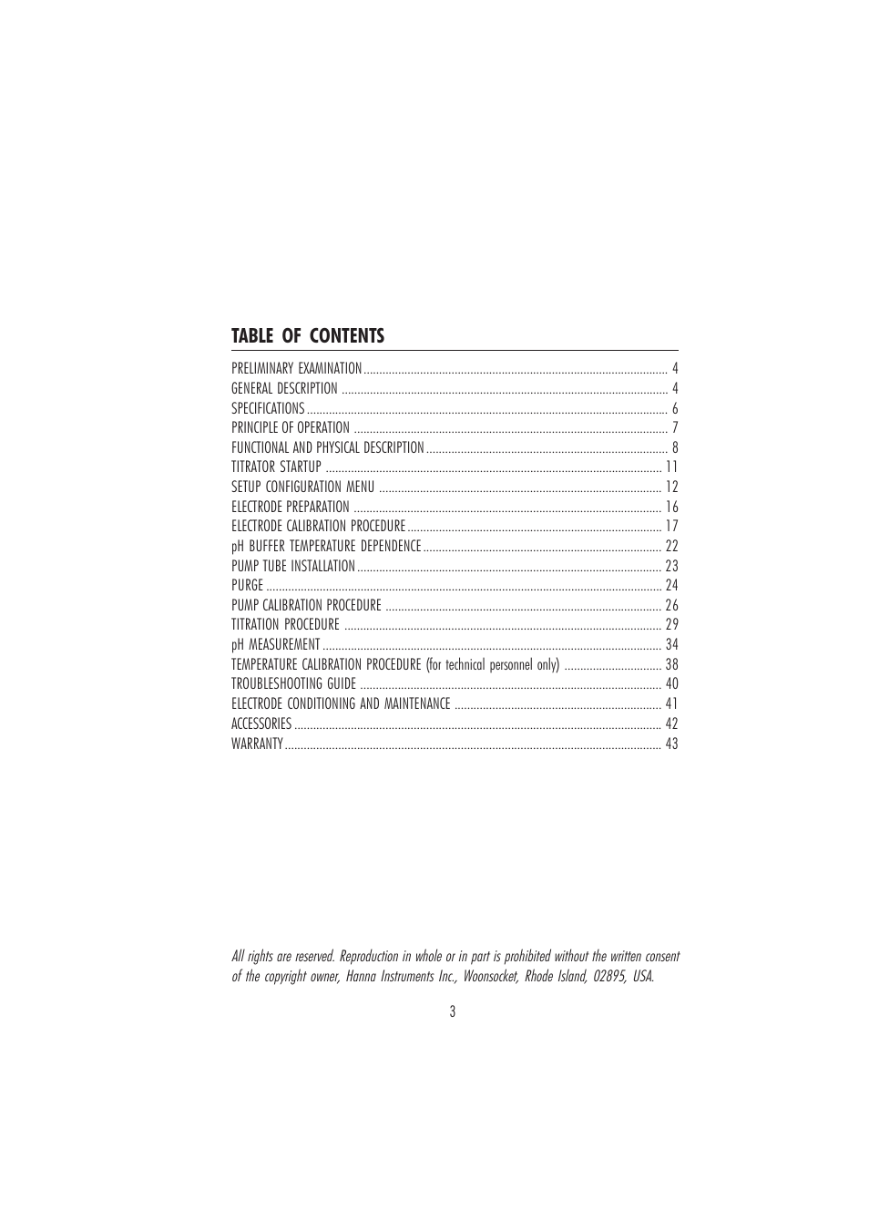 Hanna Instruments HI 84432 User Manual | Page 3 / 44