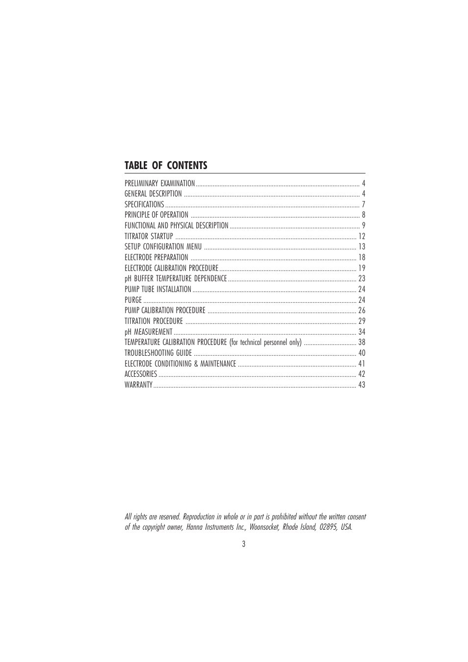 Hanna Instruments HI 84431 User Manual | Page 3 / 44