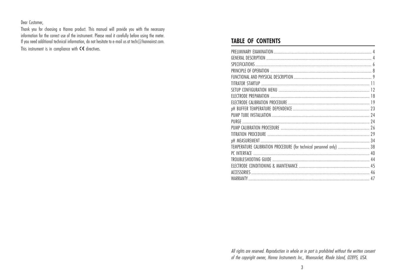 Hanna Instruments HI 84430 User Manual | Page 2 / 25