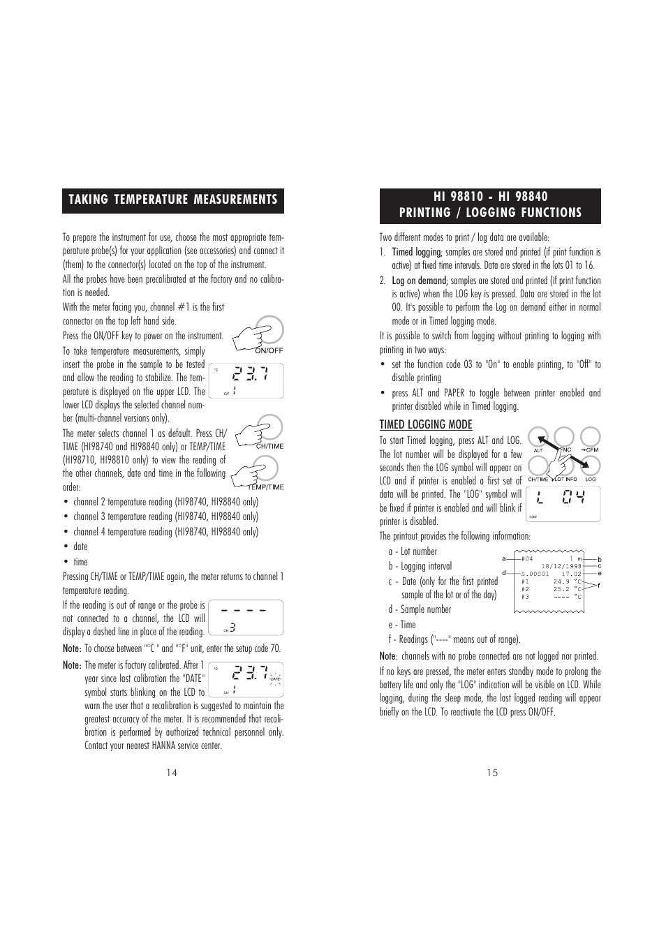 Hanna Instruments HI 98710 User Manual | Page 8 / 15