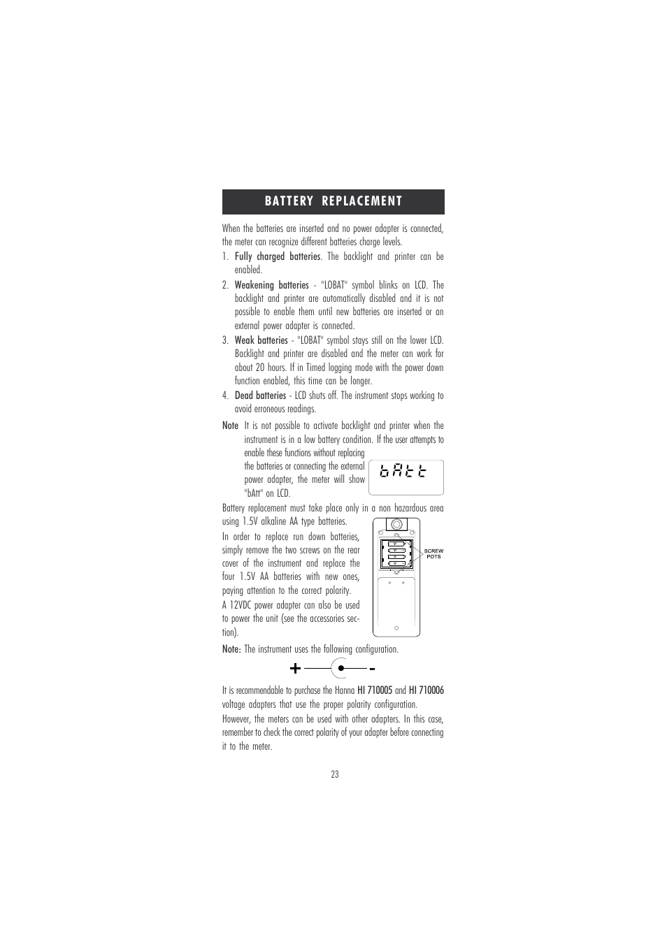 Hanna Instruments HI 98811 User Manual | Page 23 / 28