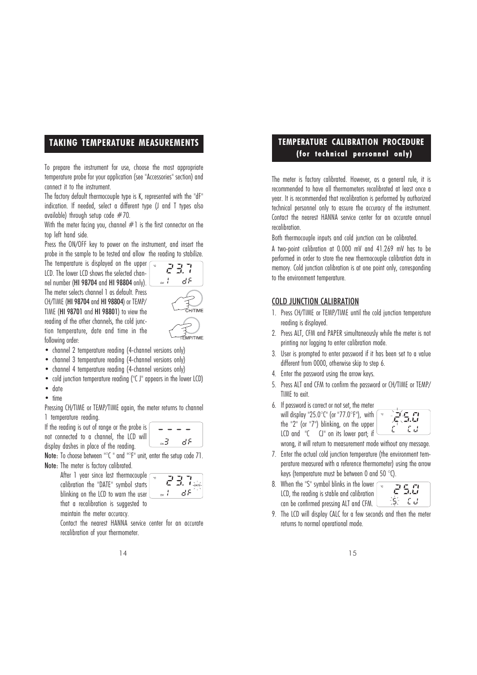 Hanna Instruments HI 98701 User Manual | Page 8 / 17