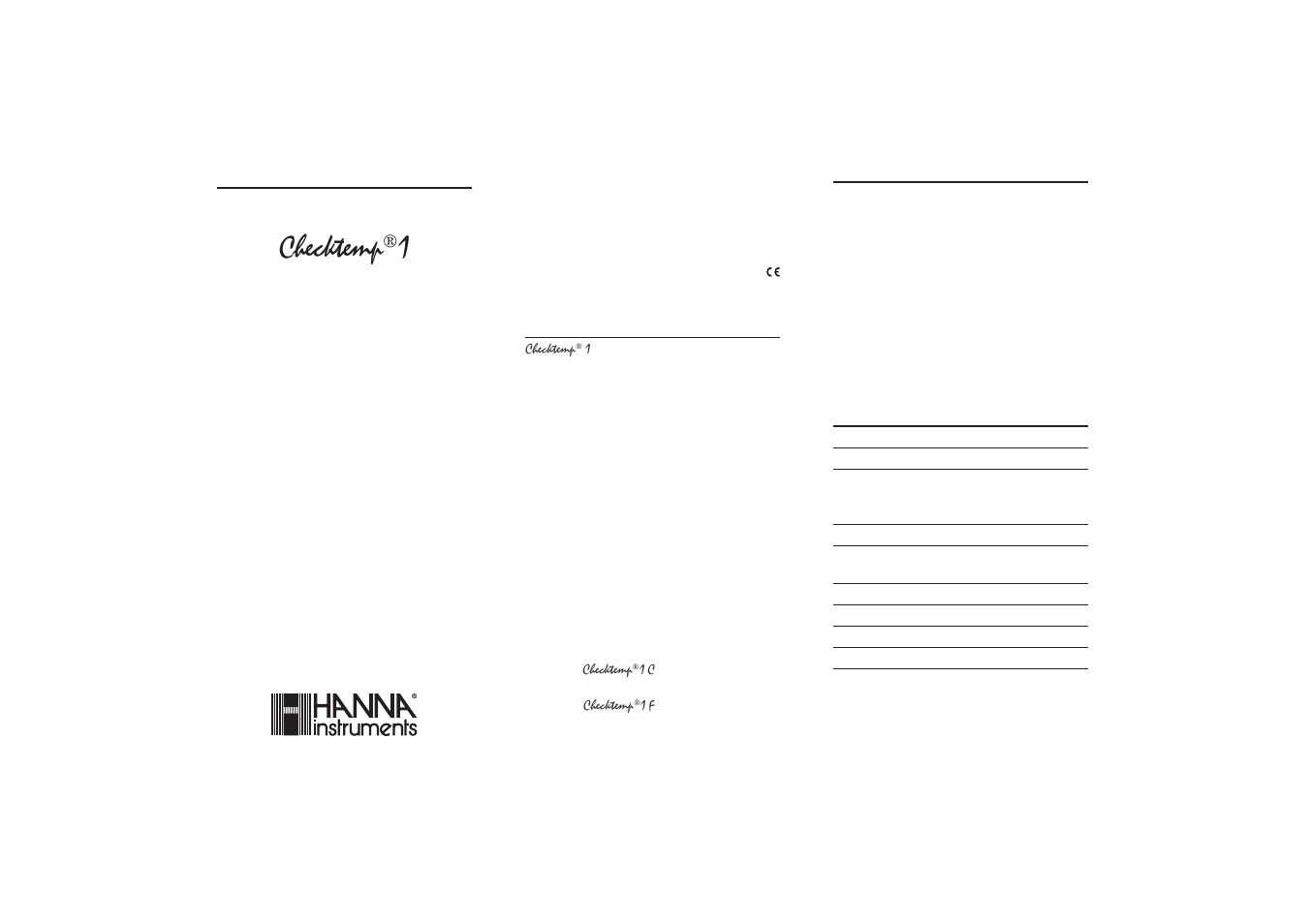 Hanna Instruments HI 98509 User Manual | 2 pages