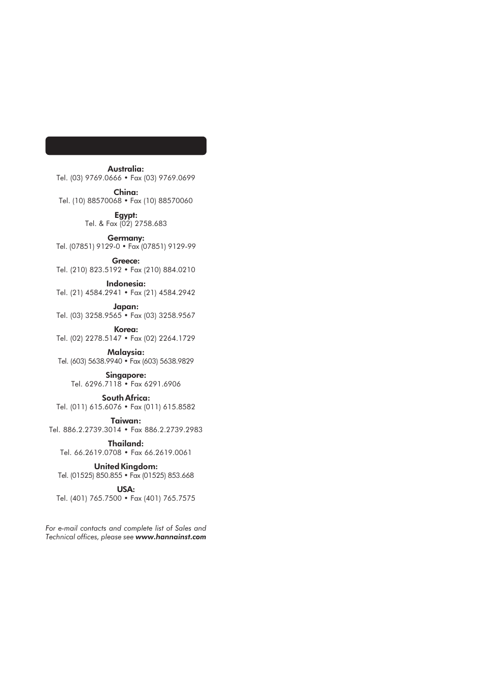 Hanna Instruments HI 955201 User Manual | Page 19 / 19