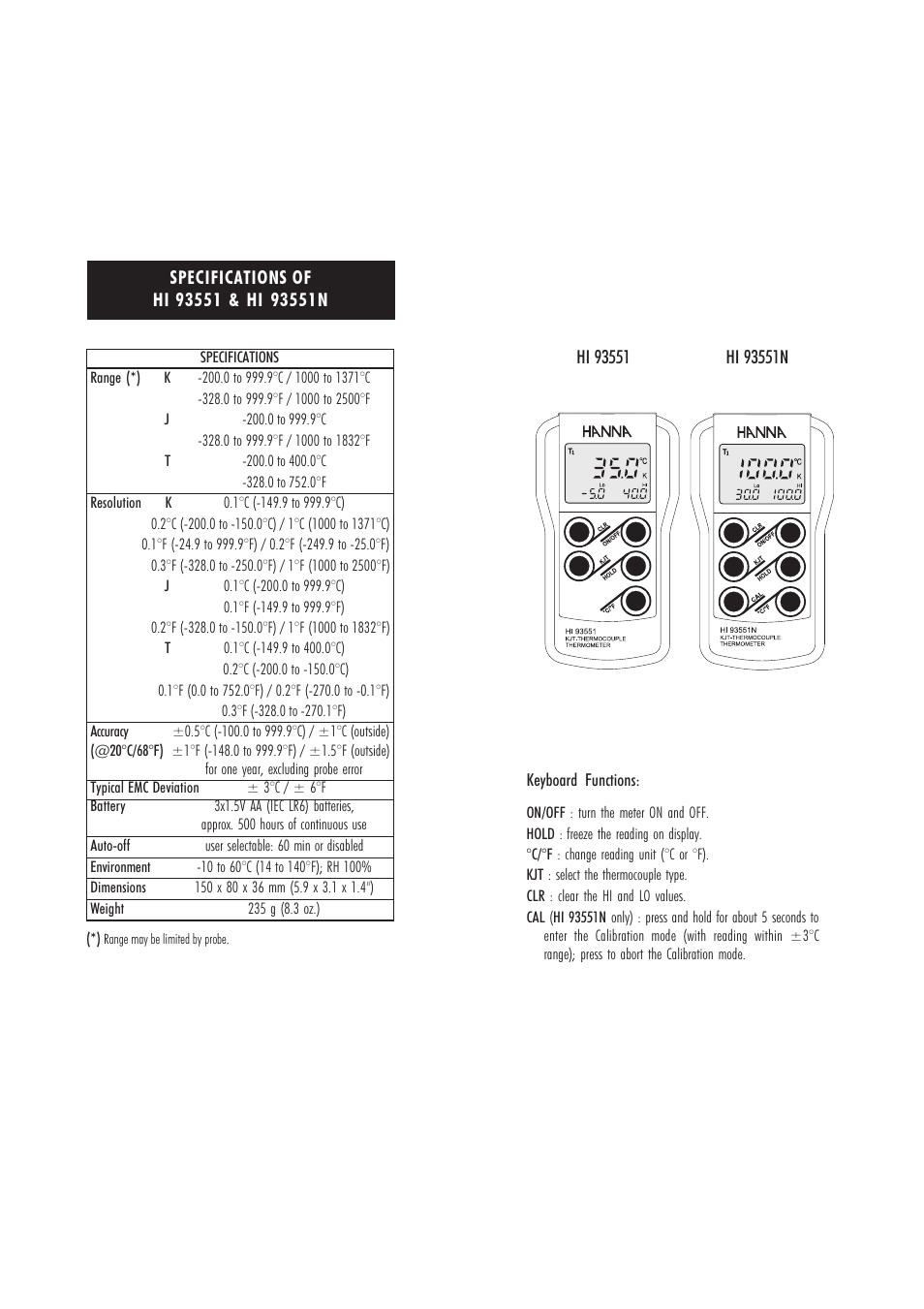 Hanna Instruments HI 93542 User Manual | Page 3 / 11