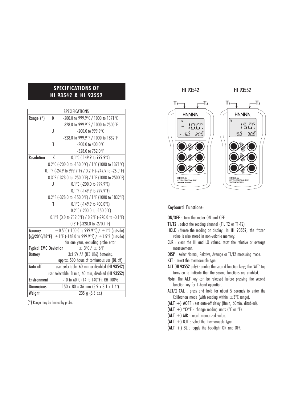 Hanna Instruments HI 93542 User Manual | Page 4 / 11