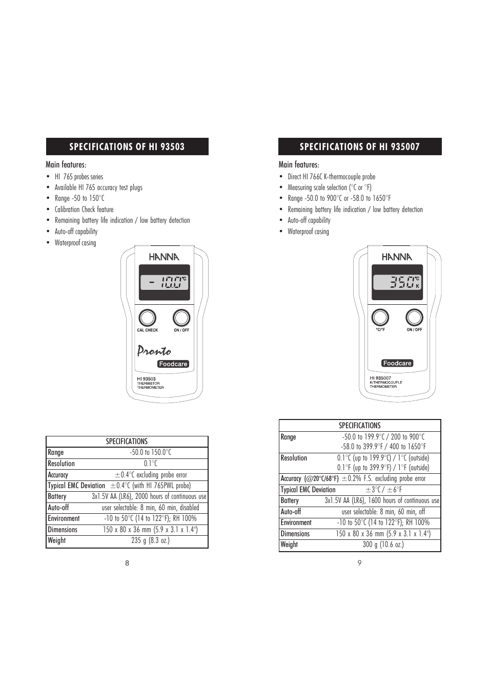 Hanna Instruments HI 9041 User Manual | Page 5 / 9