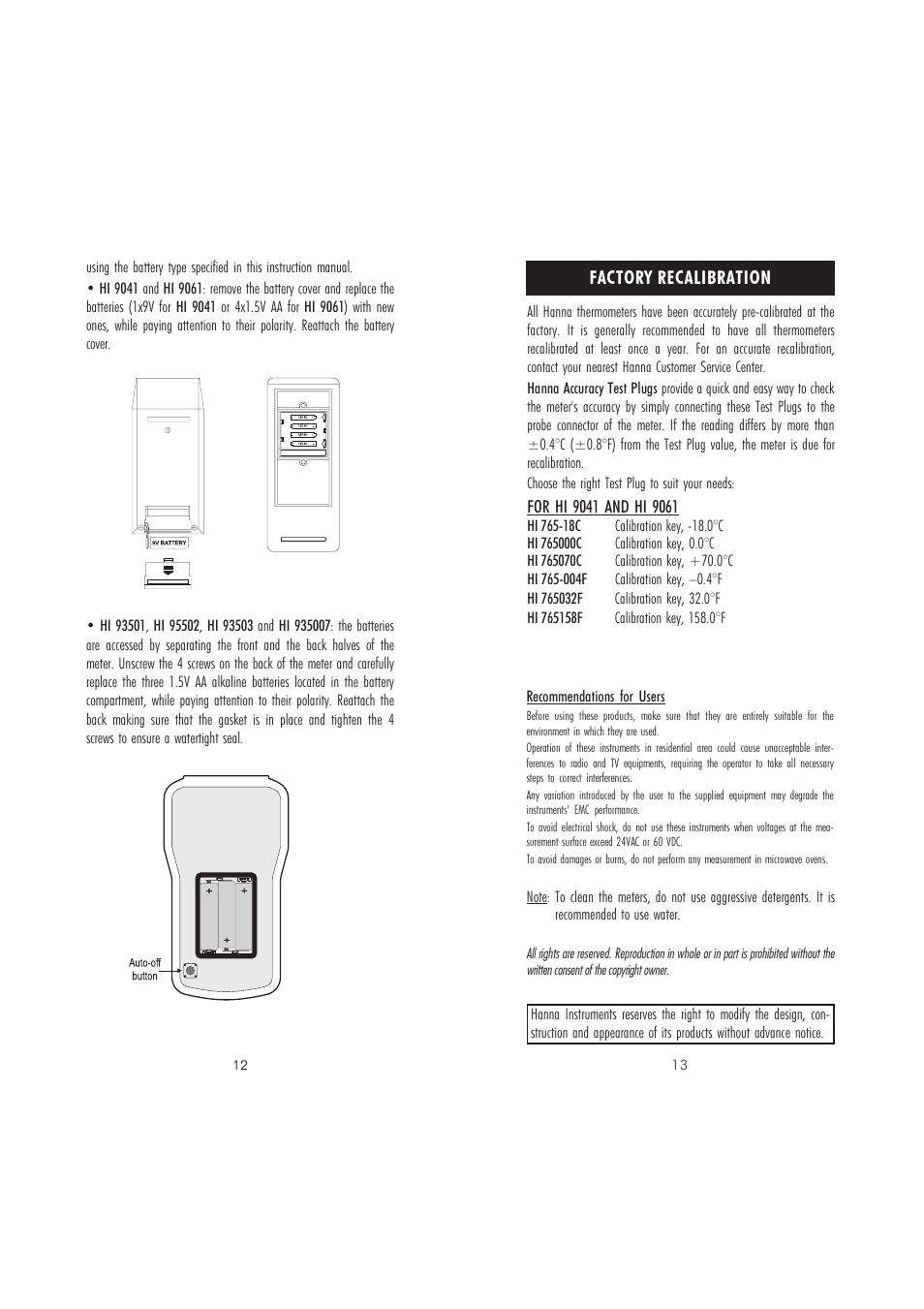 Hanna Instruments HI 9041 User Manual | Page 7 / 9