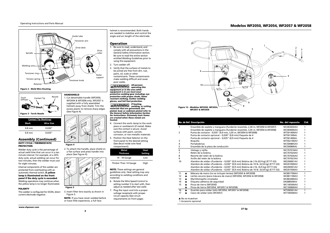 Campbell Hausfeld WF2058 User Manual | Page 4 / 20