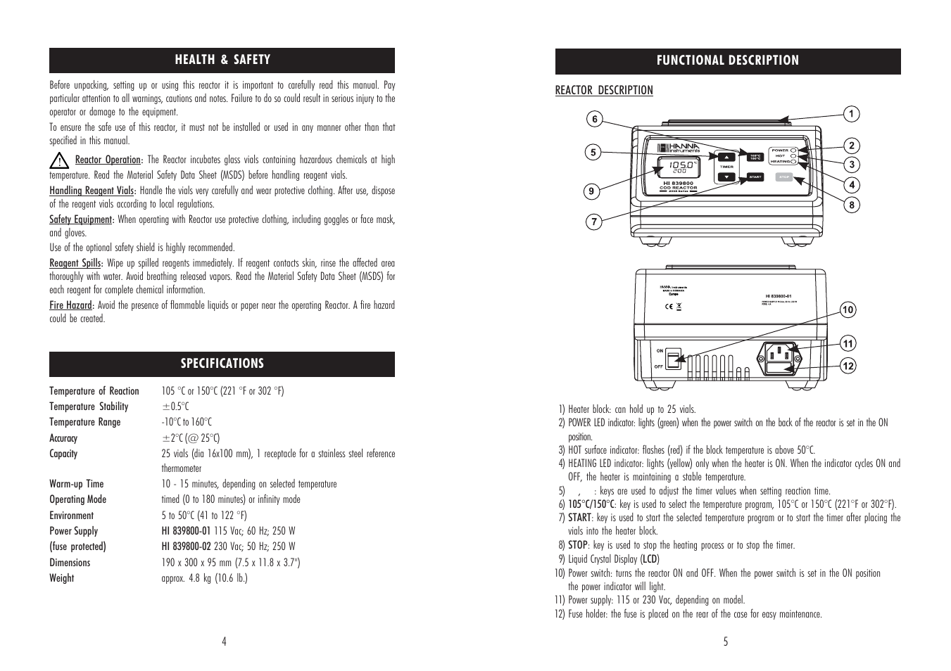 Hanna Instruments HI 839800 User Manual | Page 3 / 7