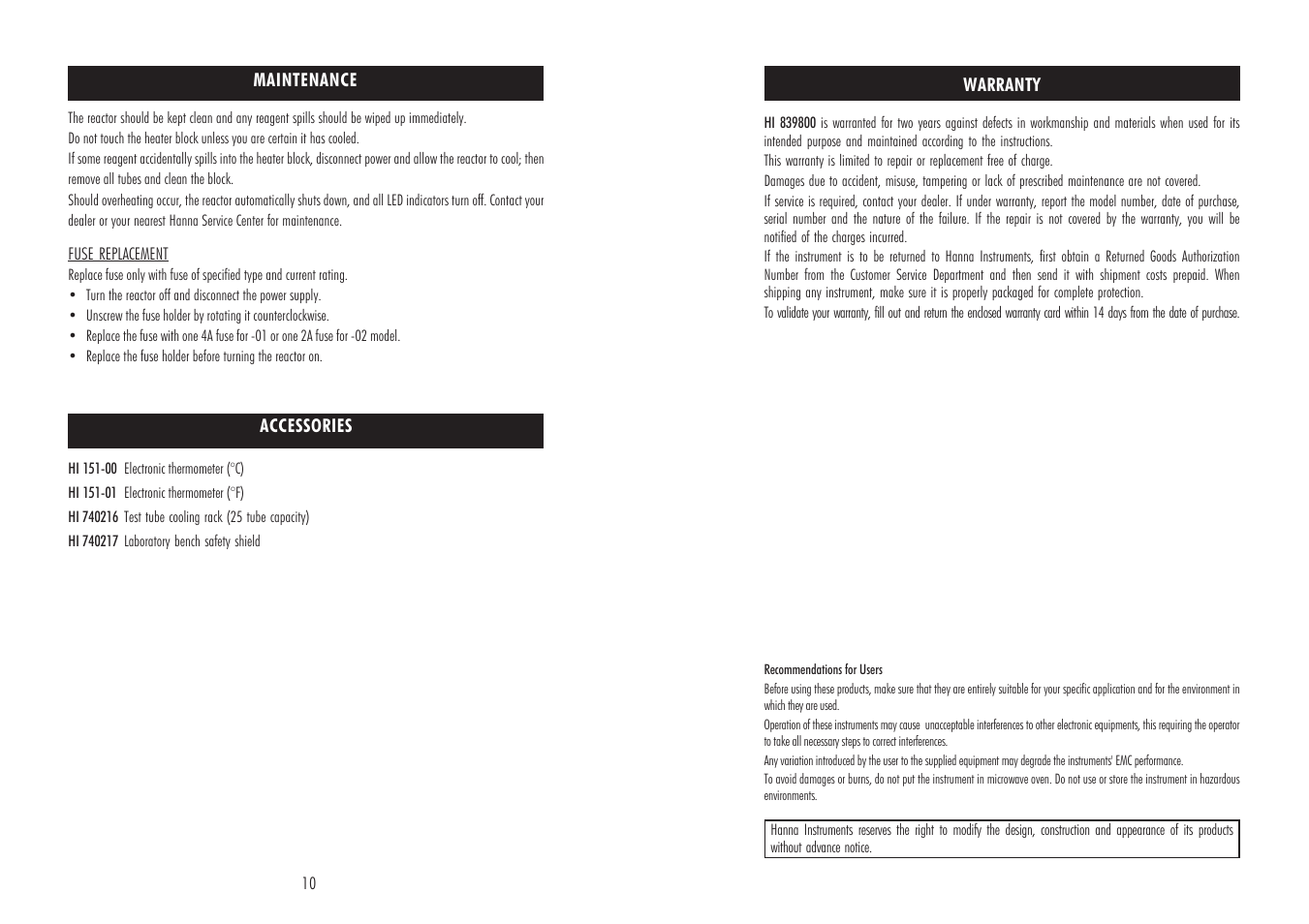 Hanna Instruments HI 839800 User Manual | Page 6 / 7