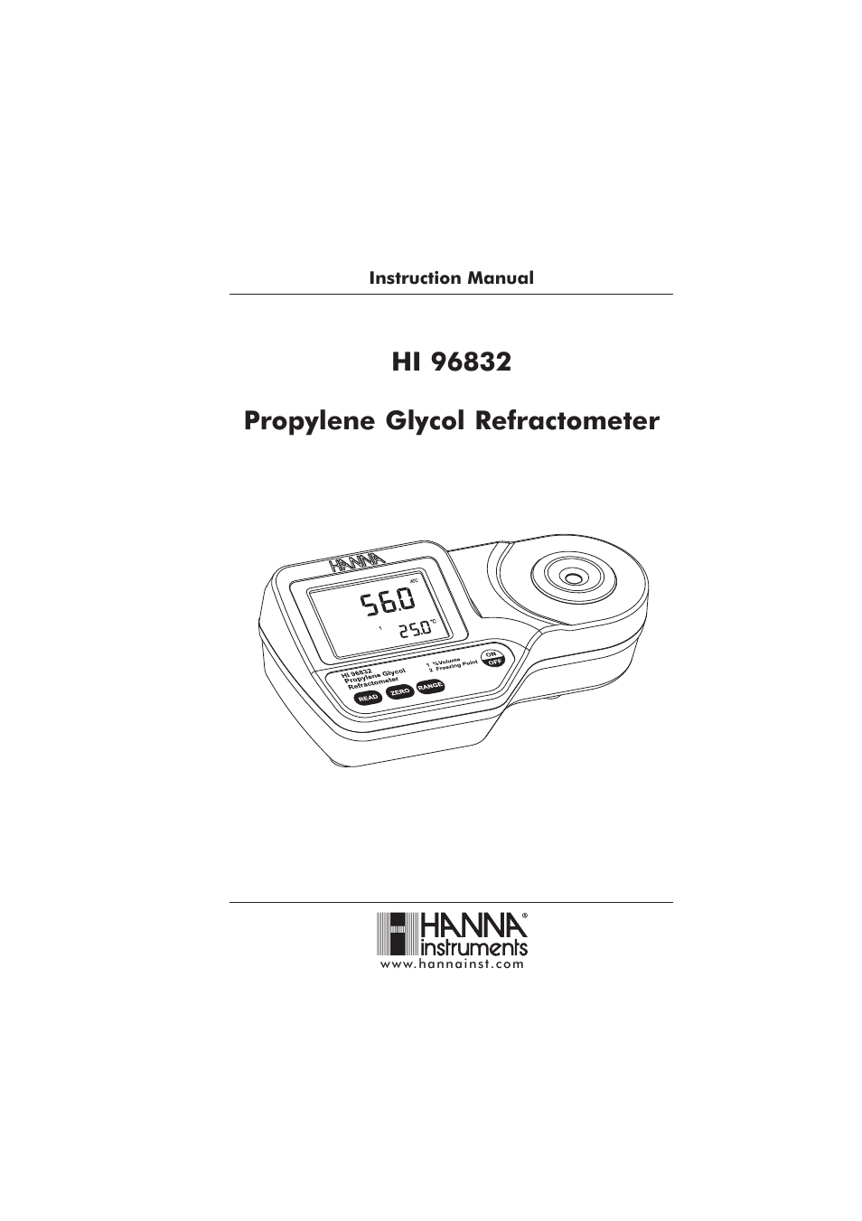 Hanna Instruments HI 96832 User Manual | 12 pages