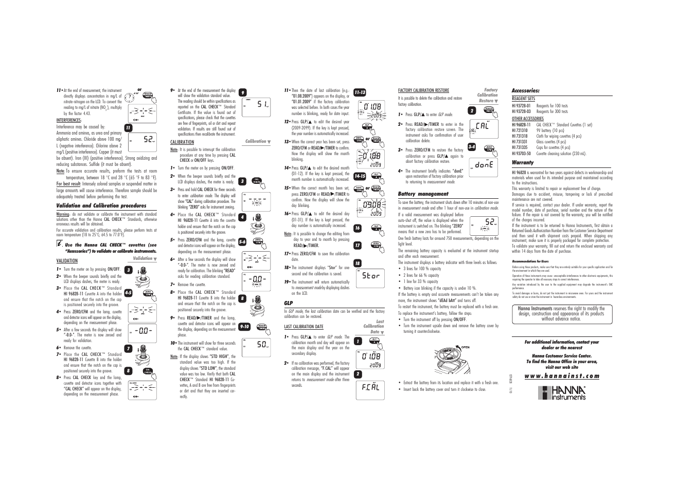 Hanna Instruments HI 96828 User Manual | Page 2 / 2