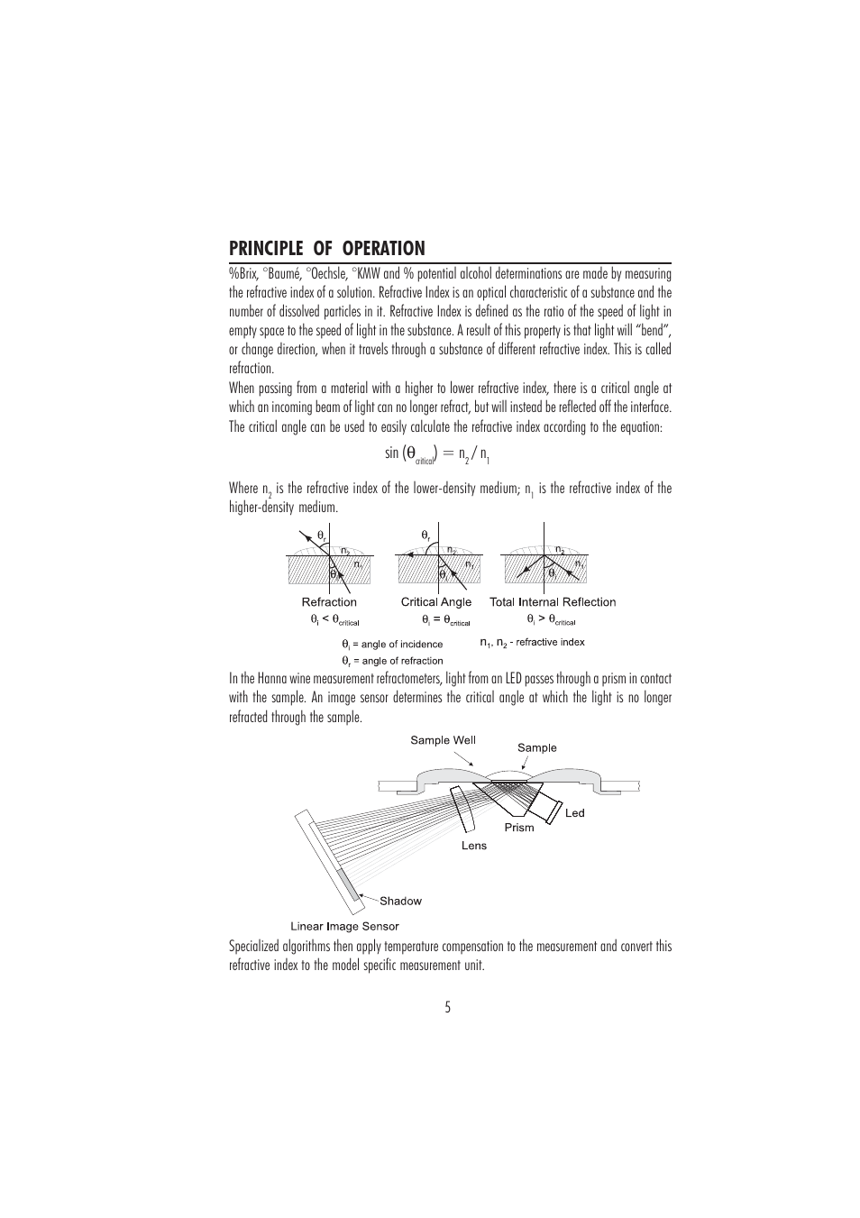 Principle of operation | Hanna Instruments HI 96811 User Manual | Page 5 / 16