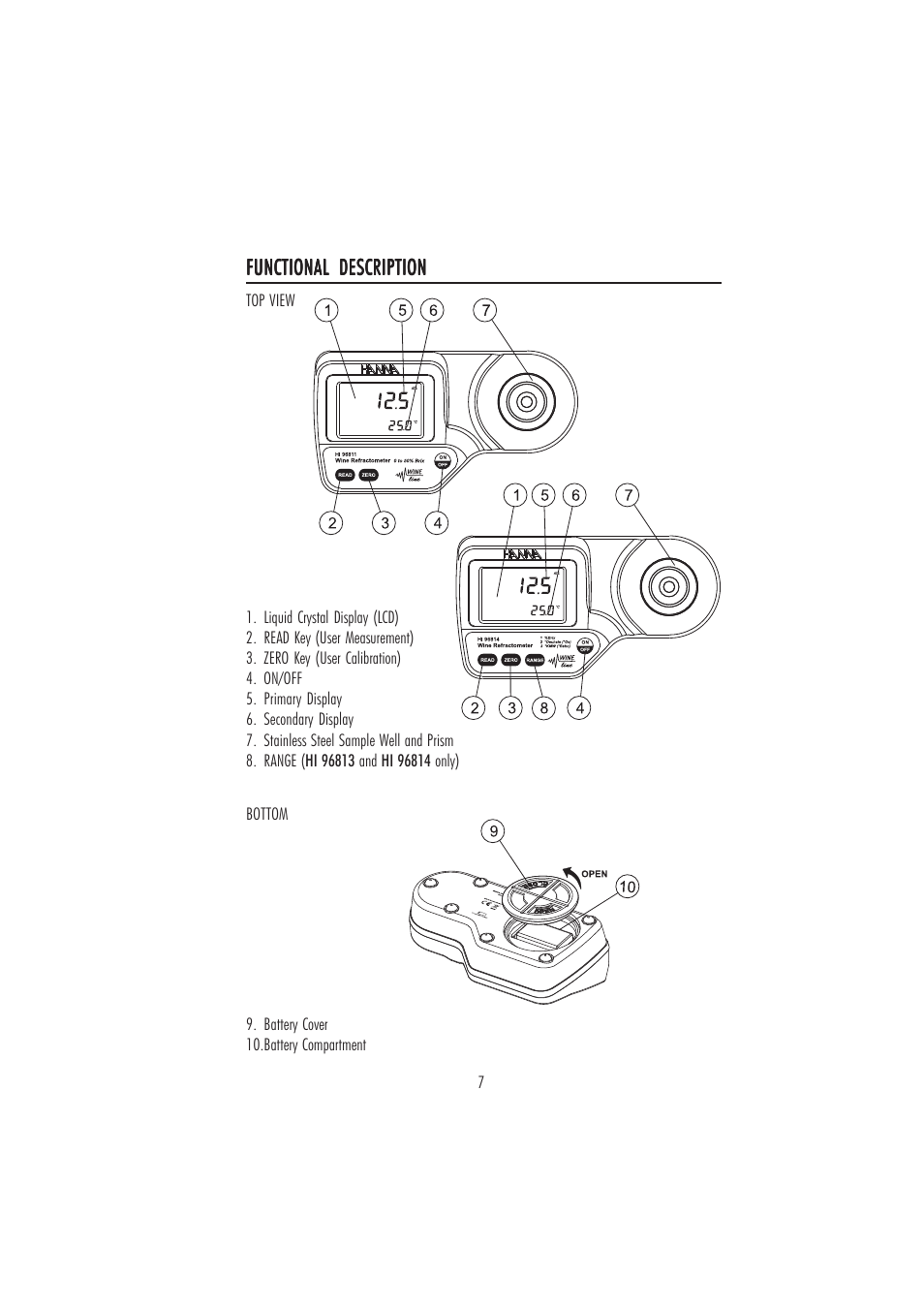 Hanna Instruments HI 96811 User Manual | Page 7 / 16