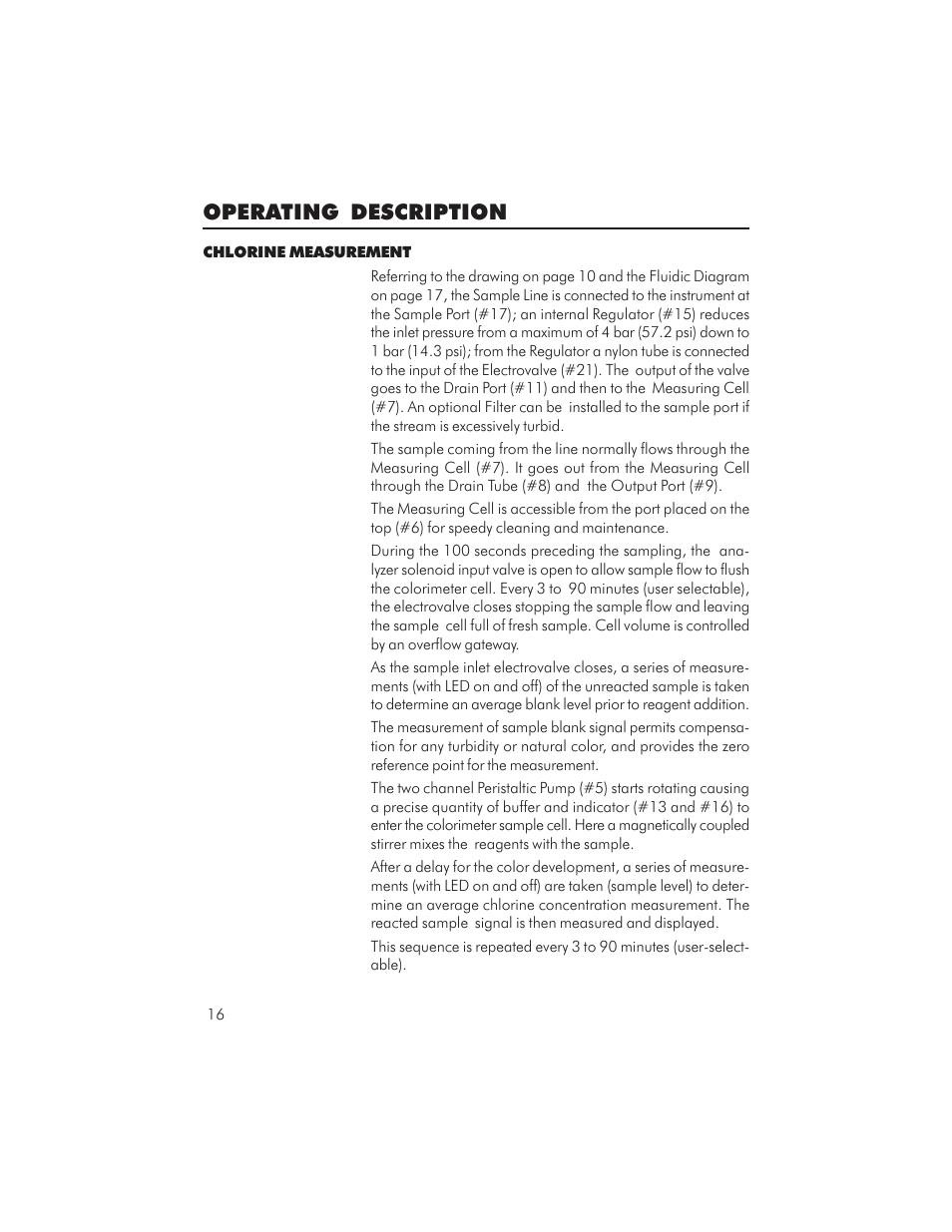 Operating description | Hanna Instruments PCA 310 User Manual | Page 16 / 76