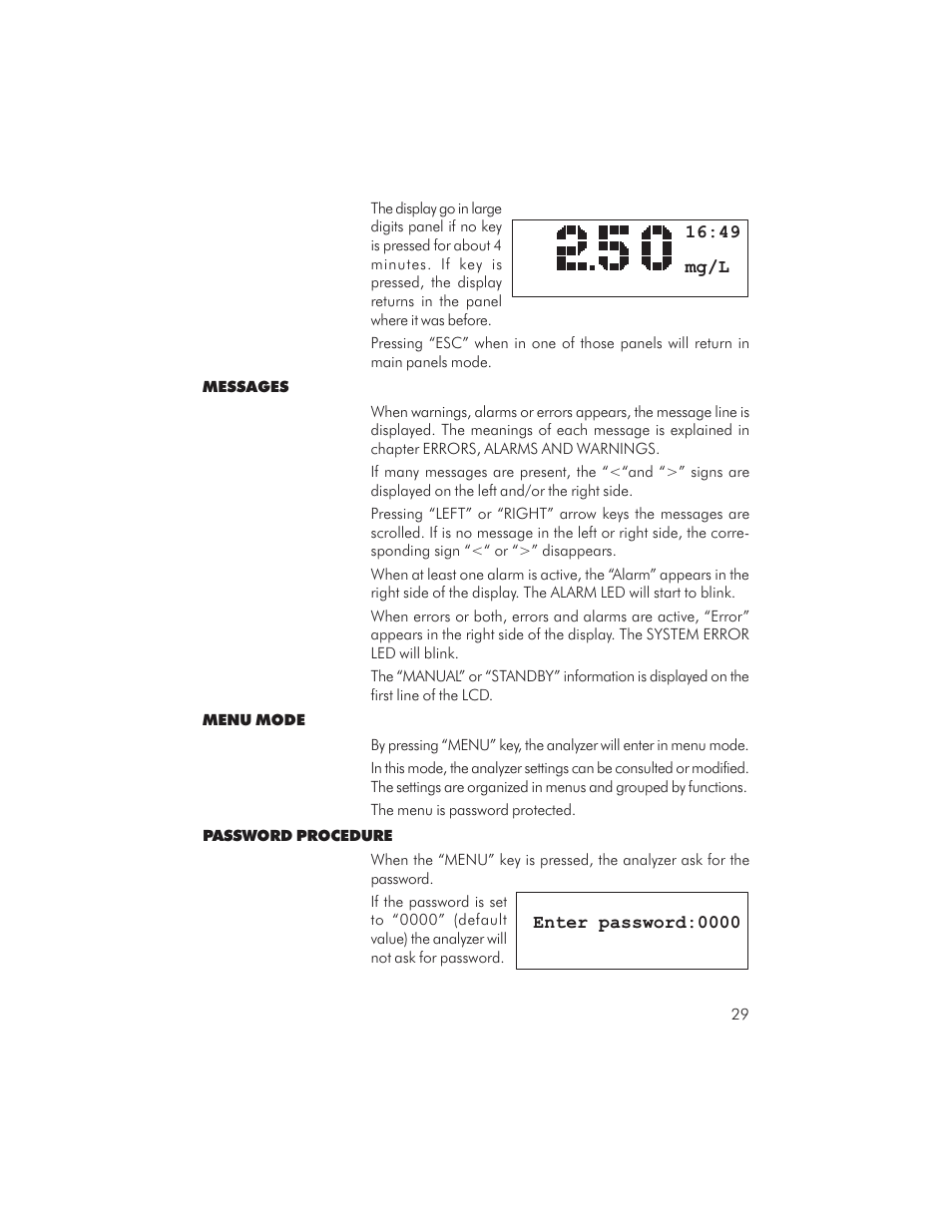 Hanna Instruments PCA 310 User Manual | Page 29 / 76