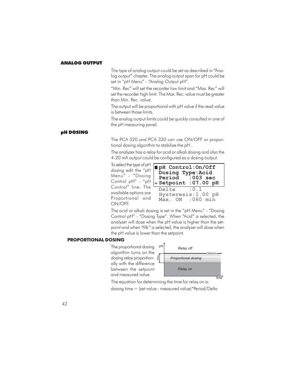 Hanna Instruments PCA 310 User Manual | Page 42 / 76