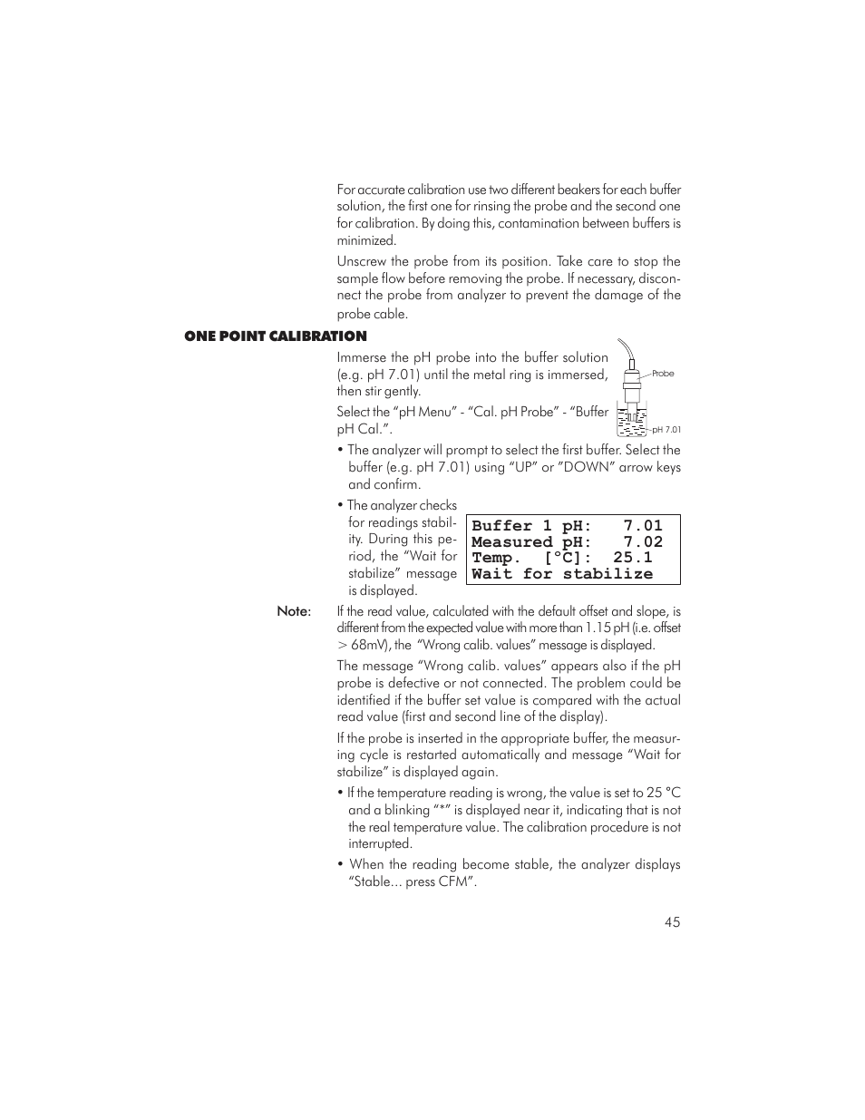 Hanna Instruments PCA 310 User Manual | Page 45 / 76