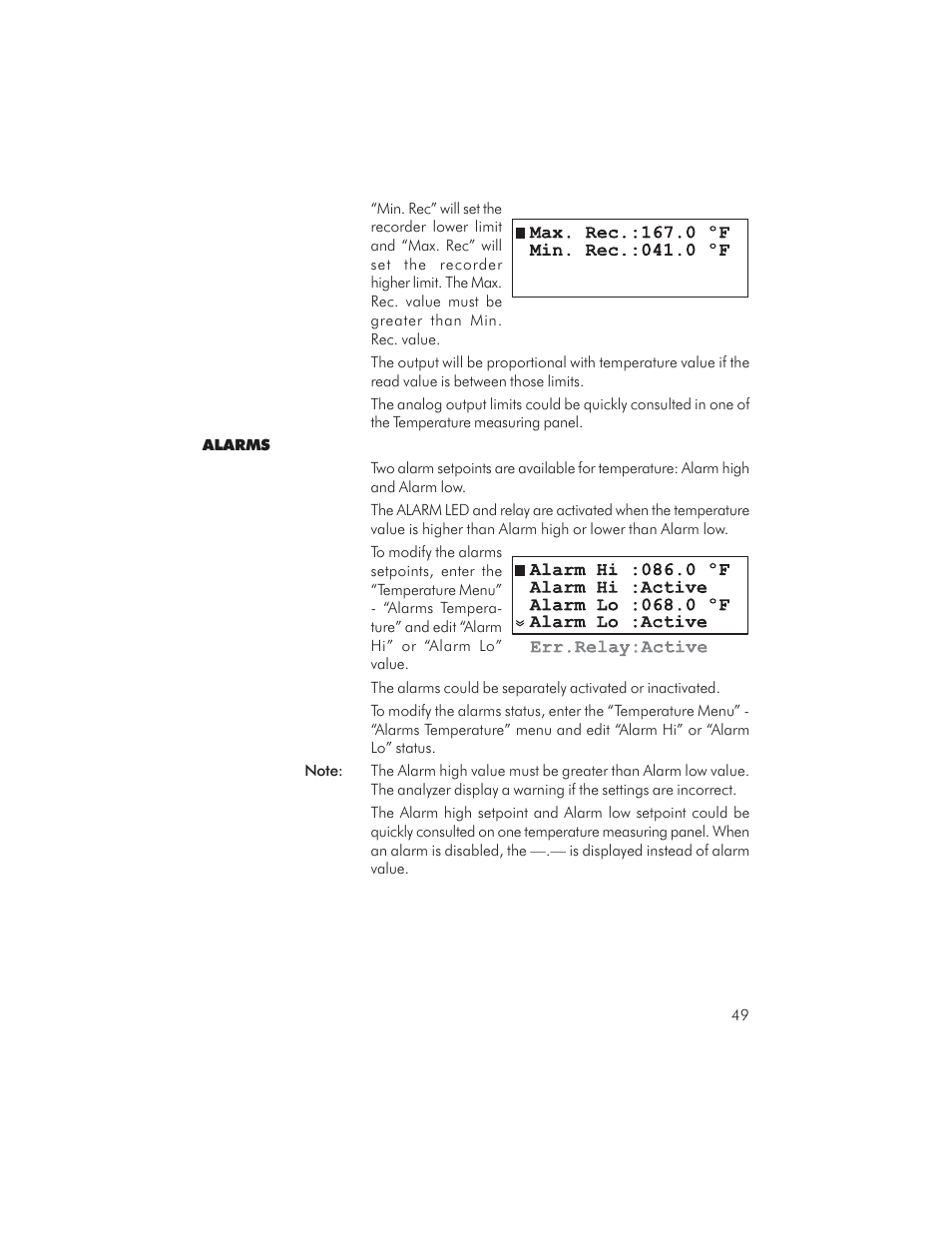 Hanna Instruments PCA 310 User Manual | Page 49 / 76