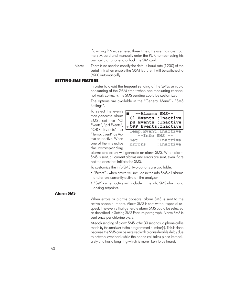 Hanna Instruments PCA 310 User Manual | Page 60 / 76