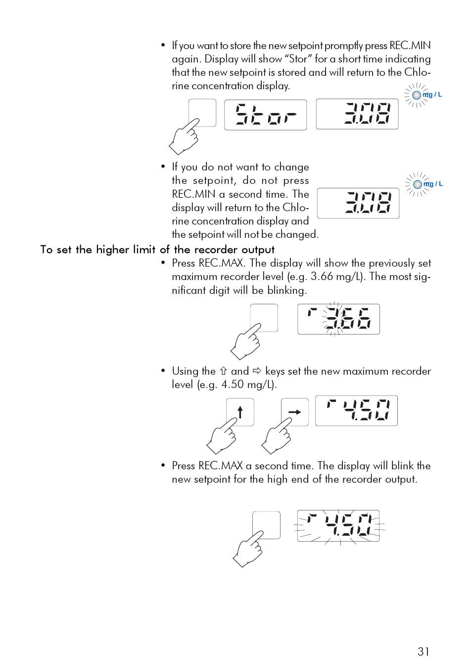 Hanna Instruments PCA 300 Series User Manual | Page 31 / 60