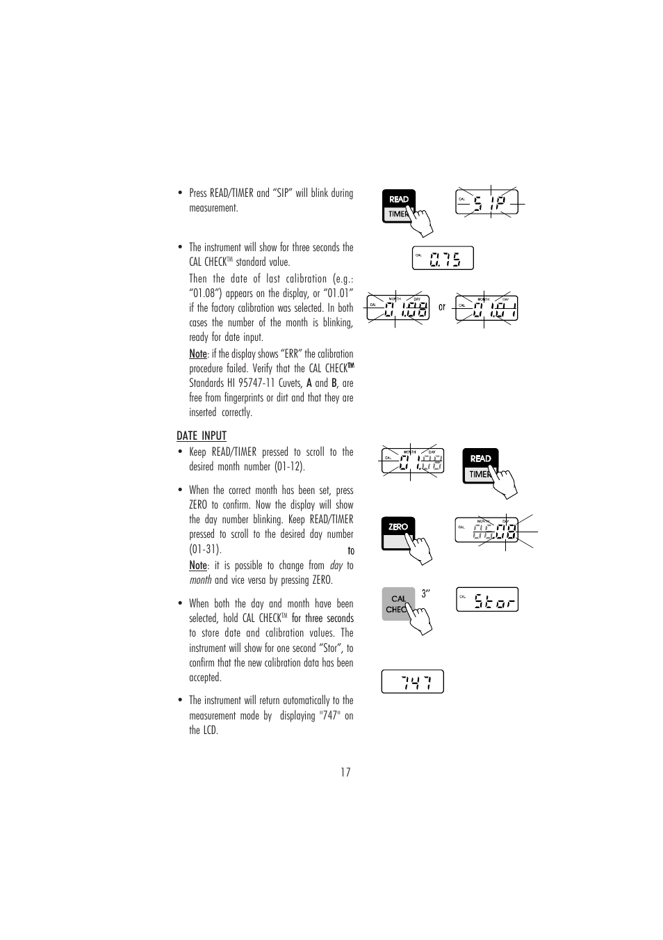 Hanna Instruments HI 95747C User Manual | Page 17 / 20