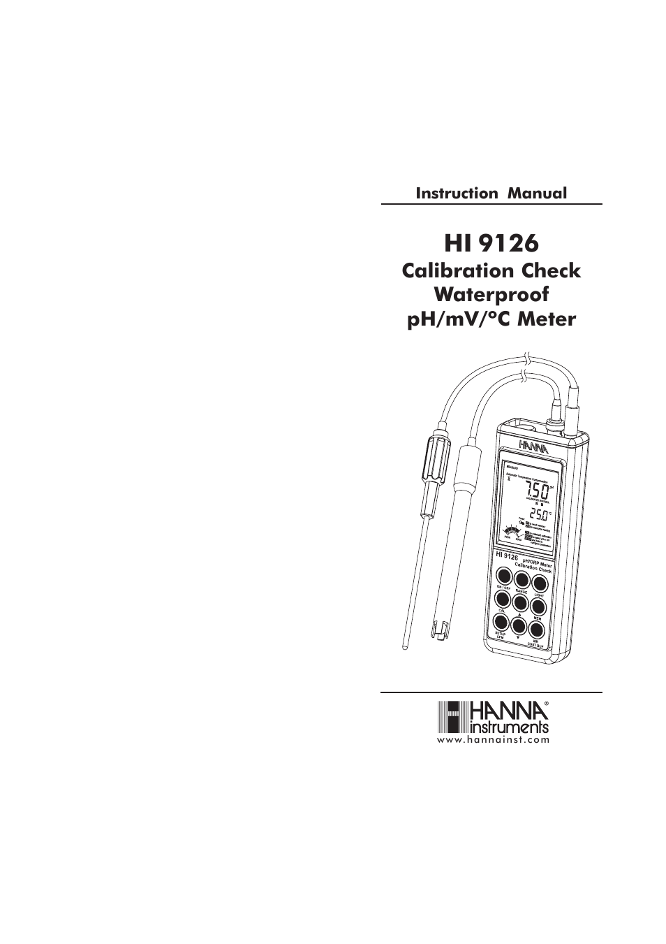 Hanna Instruments HI9126 User Manual | 17 pages