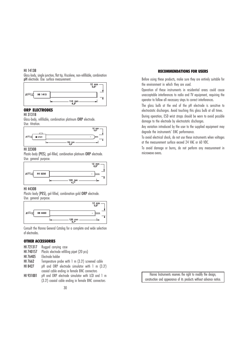 Hanna Instruments HI9126 User Manual | Page 16 / 17