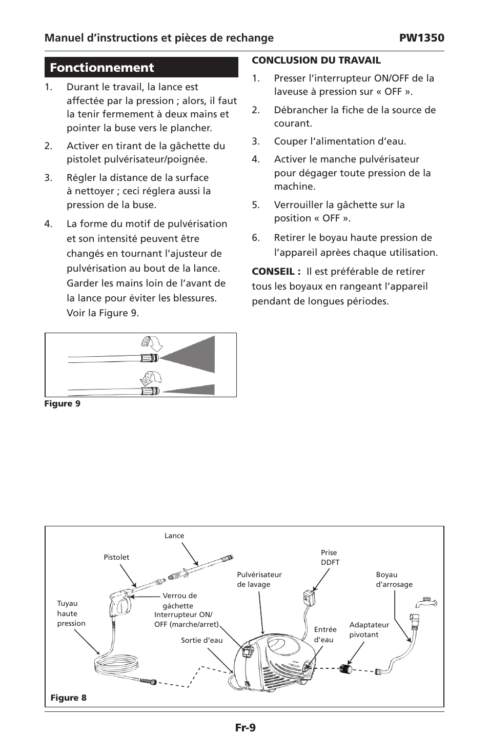 Fonctionnement | Campbell Hausfeld IN468001AV User Manual | Page 19 / 36