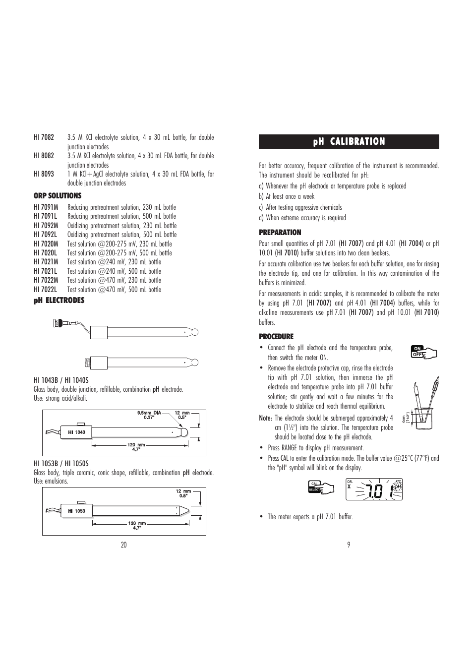 Hanna Instruments HI8424 User Manual | Page 9 / 14