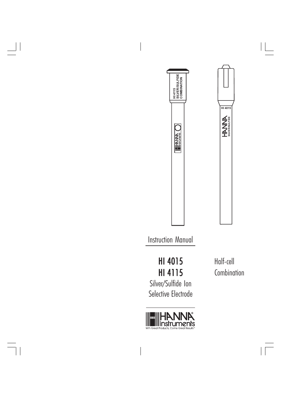 Hanna Instruments HI4115 User Manual | 11 pages