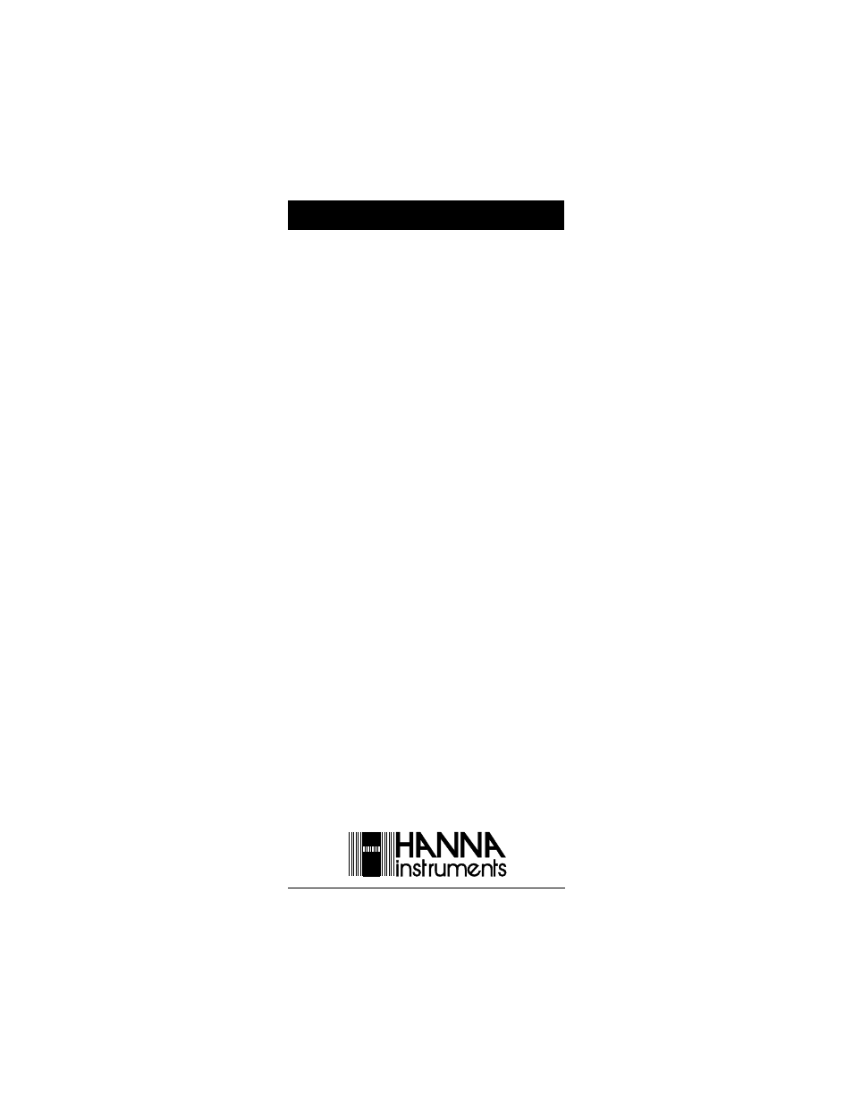 Hanna Instruments HI 5000 User Manual | Page 36 / 36