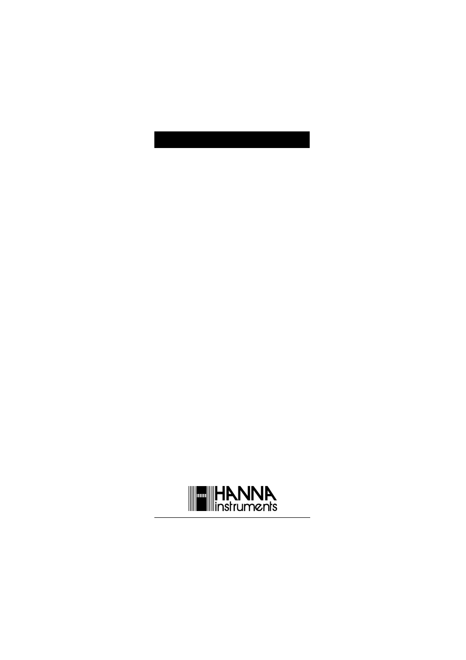 Hanna Instruments HI 9910 User Manual | Page 40 / 40