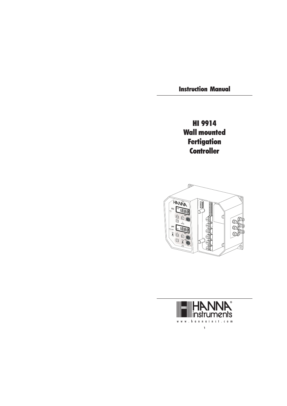 Hanna Instruments HI 9914 User Manual | 21 pages