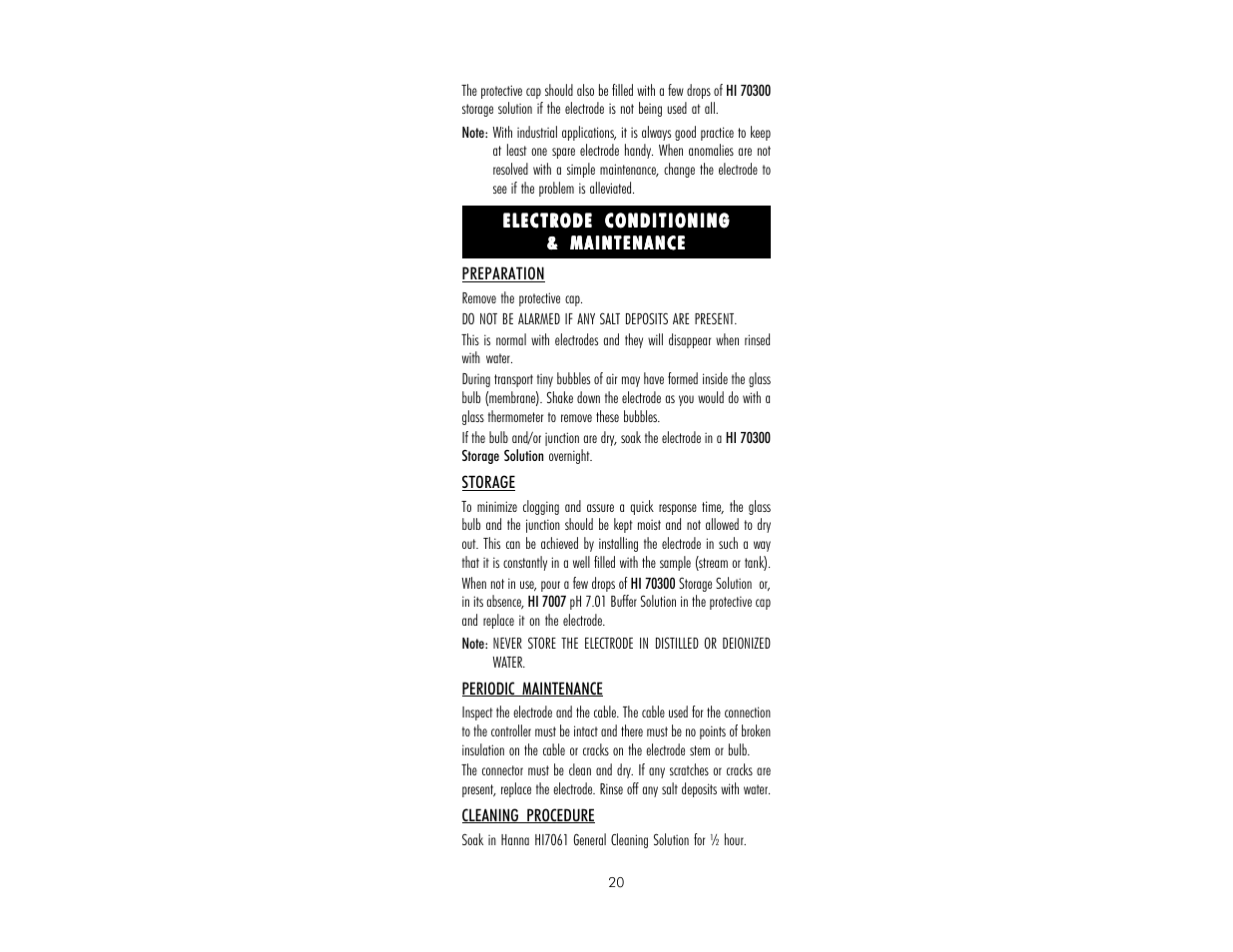 Hanna Instruments HI 9912 User Manual | Page 20 / 28