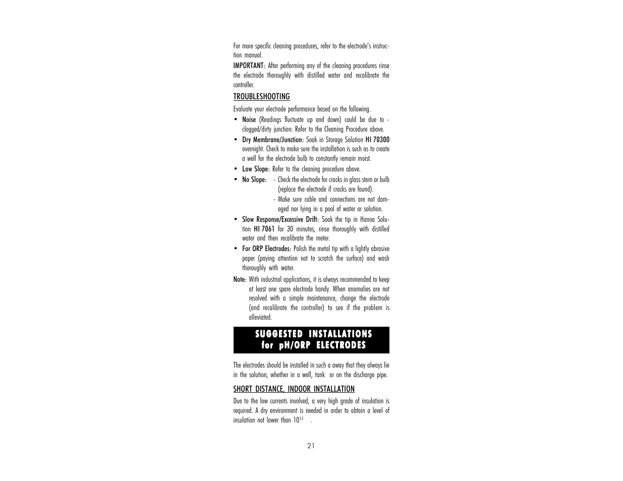 Hanna Instruments HI 9912 User Manual | Page 21 / 28