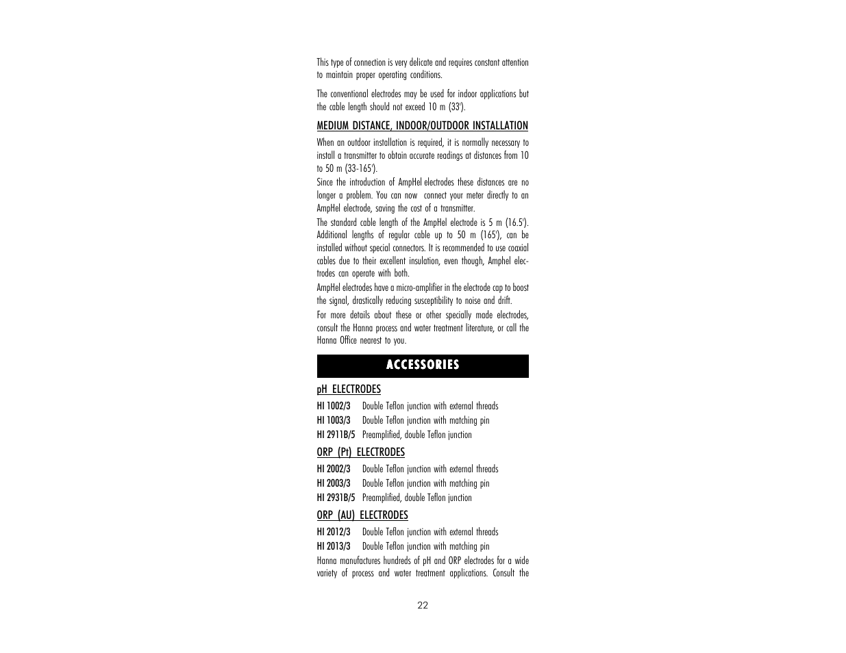 Hanna Instruments HI 9912 User Manual | Page 22 / 28